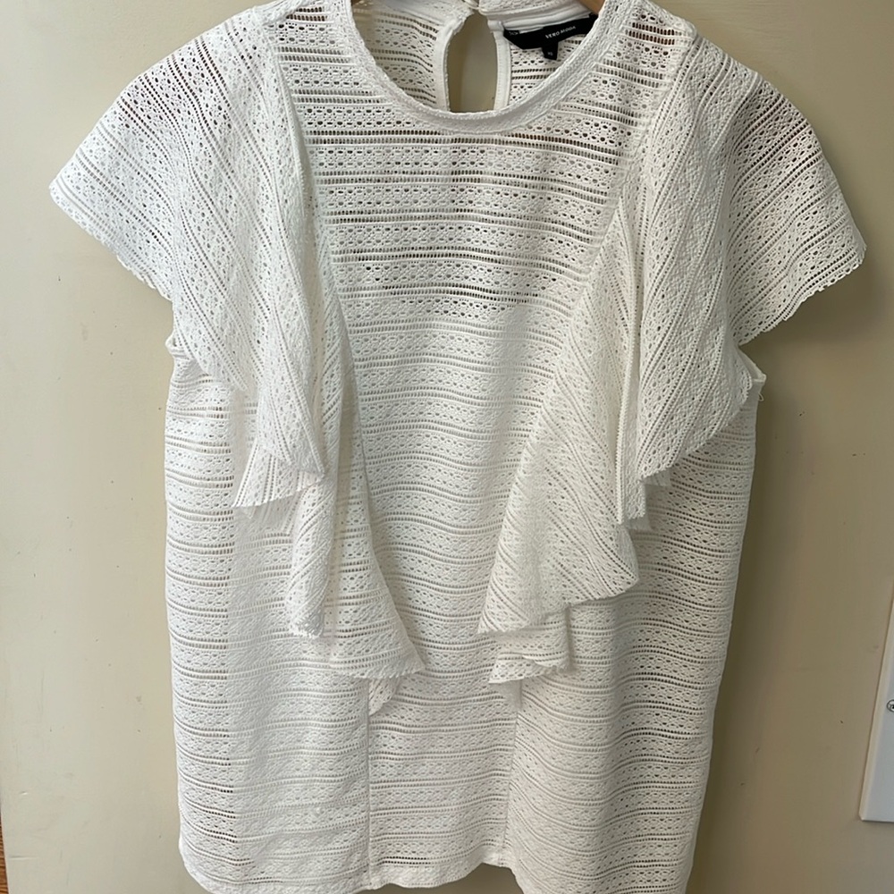 Vero Moda white sleeveless top, size XS